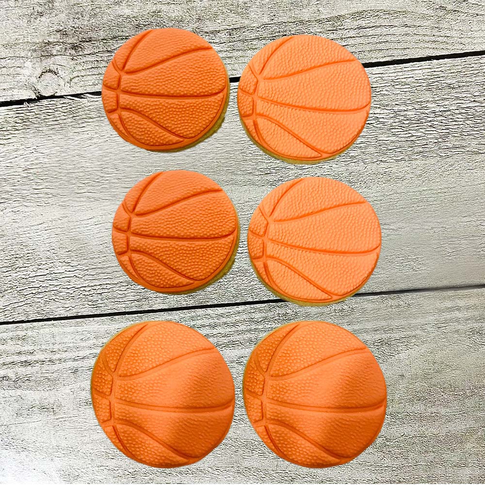 Basic Fondant Cookie - Basketball - Pack Of 15 – Lets Bake Love