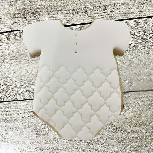 Basic Fondant Cookie - Baby Onsie - Pack Of 15