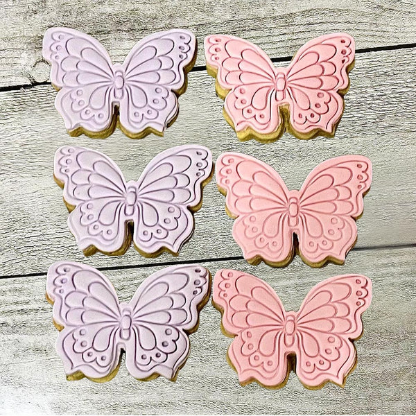 Basic Fondant Cookie - Butterfly - Pack Of 15