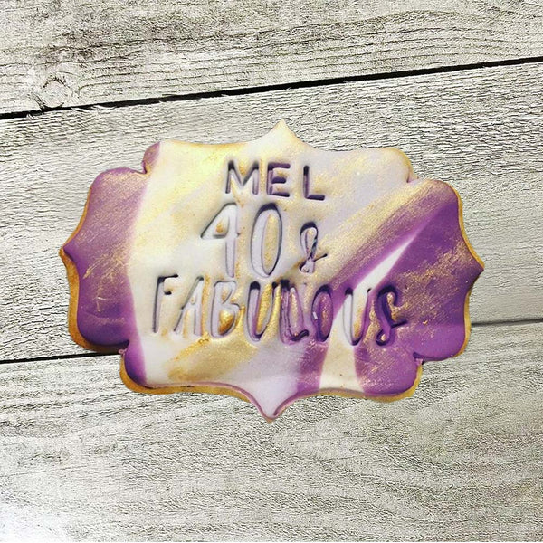 Basic Fondant Cookie - Plaque - Pack Of 15