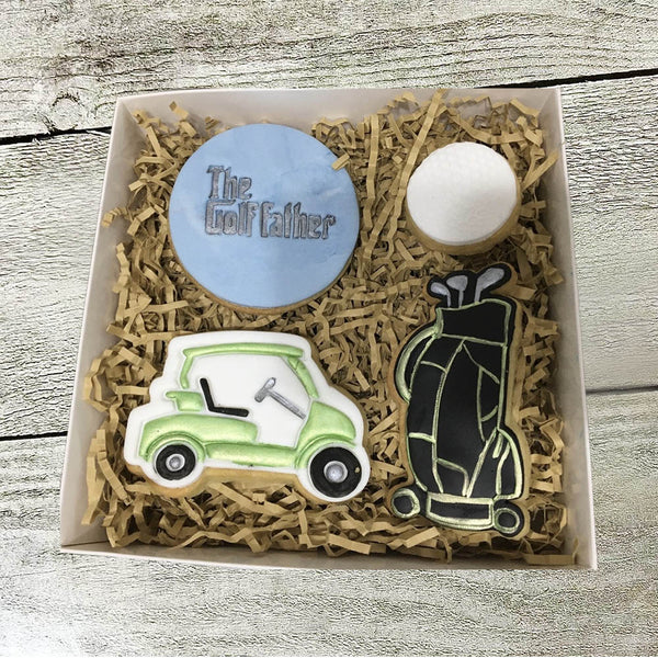 Detailed Fondant Cookie - The GolfFather Pack Of 4