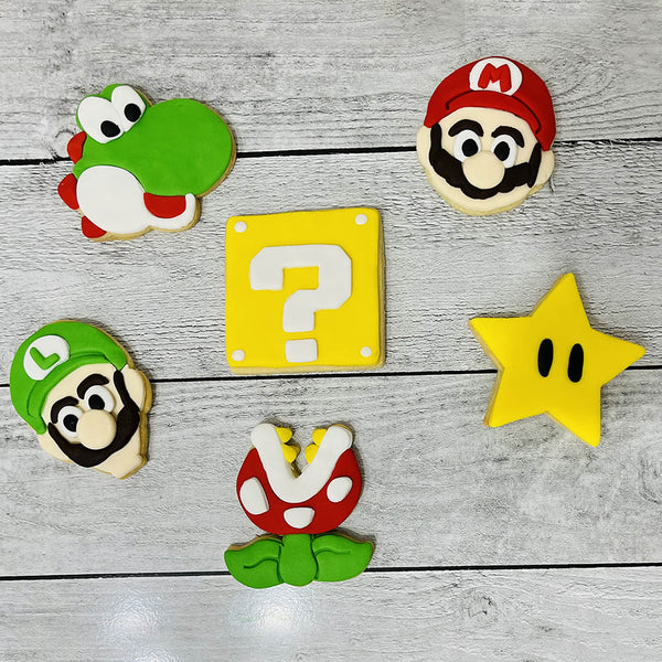 Detailed Fondant Cookie - Super Mario - Pack Of 15