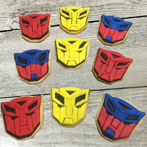 Detailed Fondant Cookie - Transformers - Pack Of 15