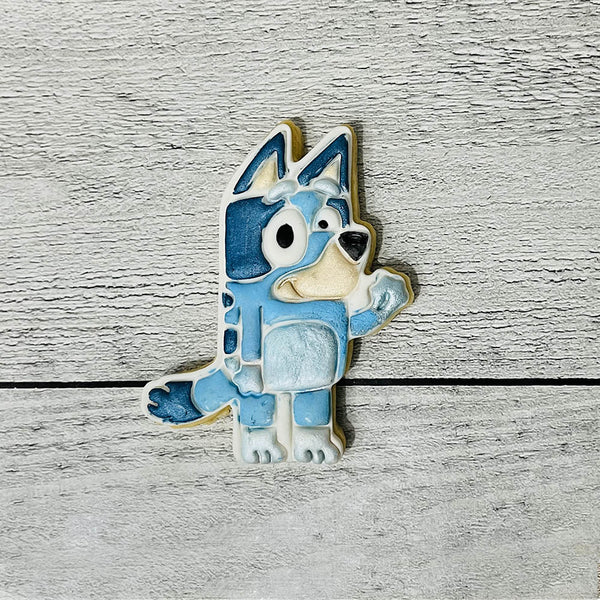 Hand Painted Fondant Cookie - Bluey - Pack Of 15