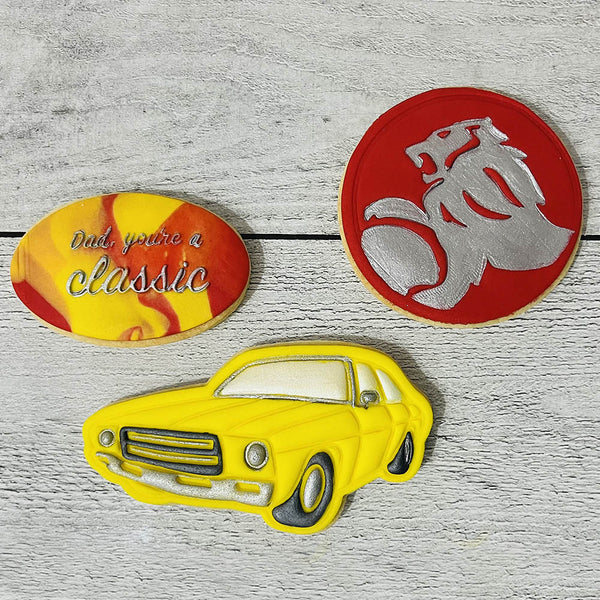 Hand Painted Fondant Cookie - Cars Pack Of 3