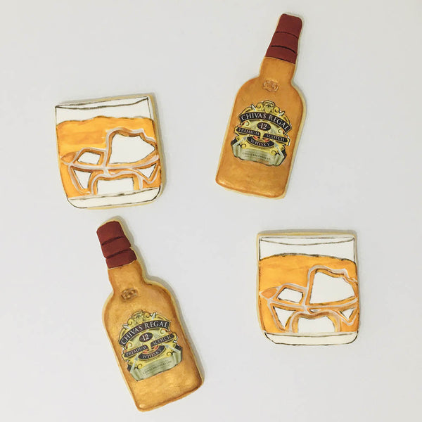 Hand Painted Fondant Cookie - Chivas Regal Pack Of 4