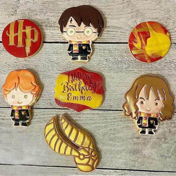 Hand Painted Fondant Cookie - Harry Potter - Pack Of 15